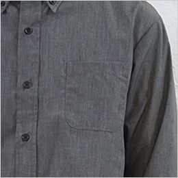 EP-7915 チトセ(アルベ) ボタンダウンシャツ/七分袖(男女兼用) 左胸ポケット付き