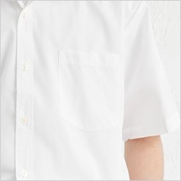 EP-828 チトセ(アルベ) カッターシャツ/半袖(男性用) 左胸ポケット付き
