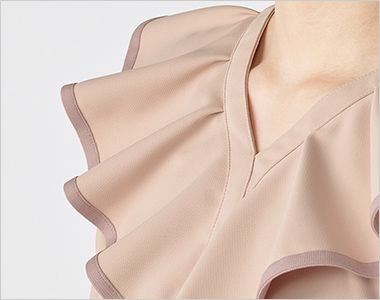 Unite FR0002 フォロレゾン チュニック/六分袖[女性用] ラッフルカラーデザイン