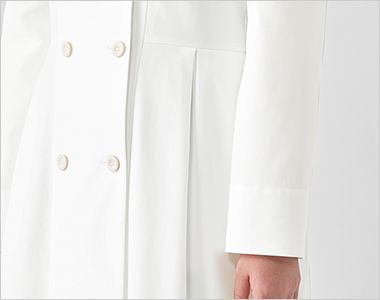 Unite FR0011 フォロレゾン ドクターコート[女性用] 前面タックデザイン