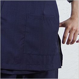 G-6874 チトセ(アルベ) 甚平(ジンベイ)(男女兼用) 左腰ポケット付き