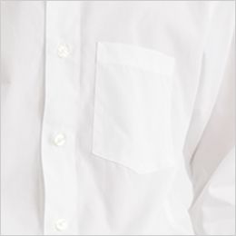 KM-4038 チトセ(アルベ) ウィングカラーシャツ/長袖(男性用) 左胸ポケット付き