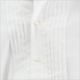 KM-4092 チトセ(アルベ) ピンタックウイングカラーシャツ(男性用) 華やかなピンタック仕様