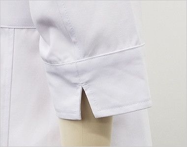 MZ-0057 ミズノ(mizuno) 七分袖 レディースドクターコート・シングル(女性用) スリット