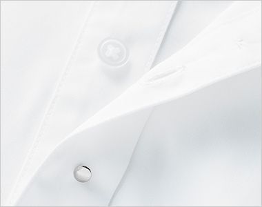 チトセ(アルベ) RW-0001 ノーカラーシャツ/長袖[男女兼用] 比翼仕立て+フロントにはメタルボタンをあしらいシックな印象に