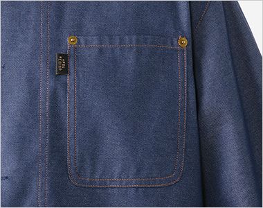 チトセ(アルベ) RW-0006 シャツジャケット[男女兼用] ポケット