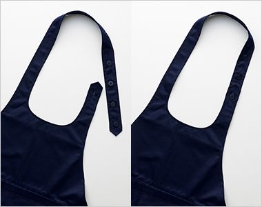 チトセ(アルベ) RW-0012 胸当てエプロン[男女兼用] 首ヒモはボタンで長さ調整可能