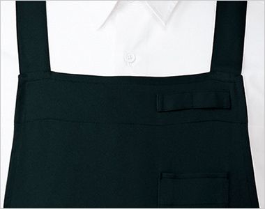 チトセ(アルベ) T-9103 胸当てエプロン/X型[男女兼用] ネームループ付き