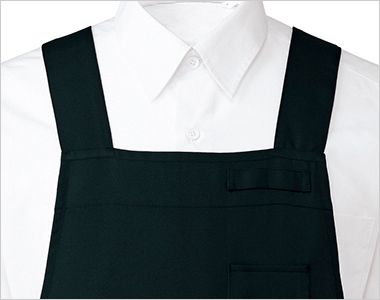 チトセ(アルベ) T-9105 胸当てエプロン/H型[男女兼用] ネームループ付き