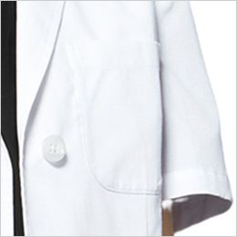 UN-0098 Unite 涼しいドクターコート/半袖[女性用] 左胸ポケット付き