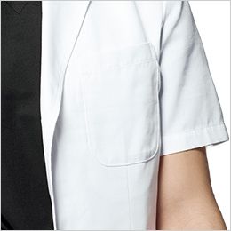 UN-0099 Unite 涼しいドクターコート/半袖[男性用] 左胸ポケット付き