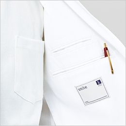 UN-0099 Unite 涼しいドクターコート/半袖[男性用] 内側２段ポケット仕様