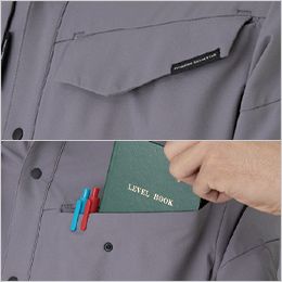 コーコス A-7068 [春夏用]アンドレスケッティ ストレッチ 長袖シャツ[男女兼用] フラップインポケット