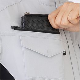 コーコス A-7170 [通年]アンドレスケッティ ストレッチ ジャケット[男女兼用] 右胸ファスナーポケット