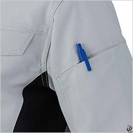 コーコス AE-4050 [春夏用]エコ・ストレッチ 半袖ブルゾン[男女兼用] 両袖ペン差し