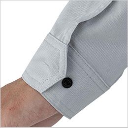 コーコス AE-4051 [春夏用]エコ・ストレッチ 長袖ブルゾン[男女兼用] 袖口隠しドットボタン