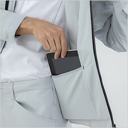 コーコス AE-9150 [秋冬用]エコ・ストレッチ ブルゾン[男女兼用] タブレットも入る左内ポケット
※10.1インチまで