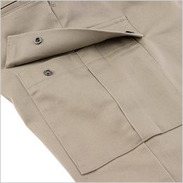 コーコス D-2875 [通年]Dickies T/Cストレッチ オールドスタイル カーゴパンツ[男女兼用] ミリタリー仕様のカーゴポケット