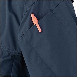 コーコス D-290 [春夏用]Dickies ボルトクール 日傘遮熱® 半袖ブルゾン(ペルチェ ネックホルダー付)[男女兼用] 左袖ペン差し
