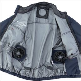 コーコス D-290 [春夏用]Dickies ボルトクール 日傘遮熱® 半袖ブルゾン(ペルチェ ネックホルダー付)[男女兼用] 内側全面アルミコーティング
