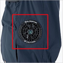 コーコス D-299 [春夏用]Dickies ボルトクール 日傘遮熱® ベスト(ペルチェ ネックホルダー付)[男女兼用] サイドファン
