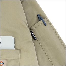 コーコス D-676 [通年]Dickies T/Cストレッチ つなぎ[男女兼用] ペン差し