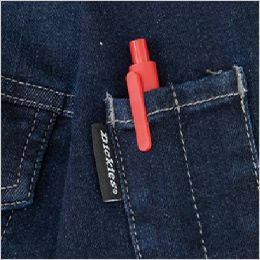 コーコス D-686 [通年]Dickies ストレッチシルキーデニム つなぎ[男女兼用] ペン差し