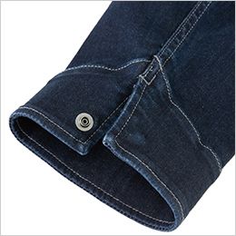 コーコス D-686 [通年]Dickies ストレッチシルキーデニム つなぎ[男女兼用] 隠しドットボタン