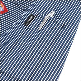 コーコス D-716 [通年]Dickies ストレッチヒッコリー つなぎ[男女兼用] ペン差し