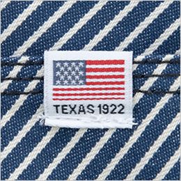 コーコス D-719 [通年]Dickies ストレッチヒッコリー オーバーオール つなぎ[男女兼用] アメリカンネーム付