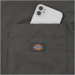 コーコス D-7510 [通年]Dickies コーチジャケット[男女兼用] 左胸スクエアポケット