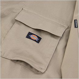 コーコス D-766 [通年]Dickies T/Cストレッチ つなぎ[男女兼用] スクエアポケット