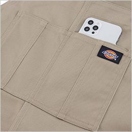 コーコス D-769 [通年]Dickies T/Cストレッチ オーバーオール つなぎ[男女兼用] フロントマルチポケット