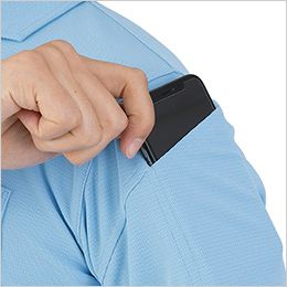 コーコス G-1737 [春夏用]ニオイクリア 消臭半袖ポロシャツ[男女兼用] 左袖ペン差し
