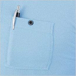 コーコス G-1737 [春夏用]ニオイクリア 消臭半袖ポロシャツ[男女兼用] ボタン付胸ポケット
