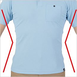 コーコス G-1737 [春夏用]ニオイクリア 消臭半袖ポロシャツ[男女兼用] Xラインシルエット(SS～LLまで)
くびれを入れボディラインをスッキリ見せるスポーツタイプのシルエット。
