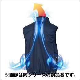 コーコス G-2030 [春夏用]ボルトクール 日傘遮熱® 半袖ブルゾン（ペルチェ ネックホルダー付）[男女兼用] ペルチェ裏面の稼働熱をエアダクト構造衿で排気。暑さがこもらない