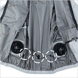 コーコス G-2030 [春夏用]ボルトクール 日傘遮熱® 半袖ブルゾン（ペルチェ ネックホルダー付）[男女兼用] コードストッパー