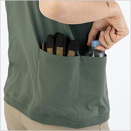 コーコス G-947 [通年]グラディエーター 5ポケット半袖Tシャツ[男女兼用] 前後にある脇ポケット
