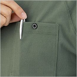 コーコス G-958 [通年]グラディエーター 5ポケット長袖Tシャツ[男女兼用] ボタン付左胸ポケット
