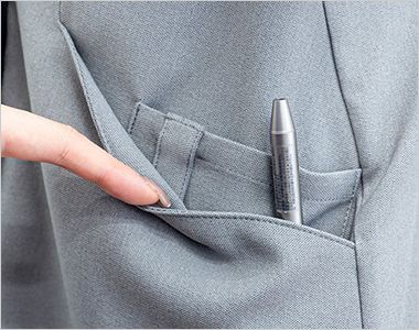 FOLK 3027SC ワンピース[女性用] 収納に便利な両腰二重ポケット付き