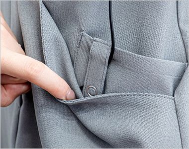 FOLK 3027SC ワンピース[女性用] インカムなどのコードを留められる左内ポケットのタブ
