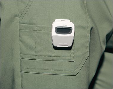 5017SC Folk×Dickies カーゴパンツ 総ゴム(男性用) クリップonタイマーポケット
タイマーなどを付けるのに適したポケット
仕切り付きなので複数付けることもできます