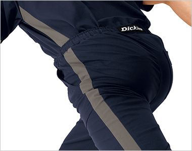 FOLK 5037SC Folk×Dickies パンツ[男女兼用] 左側に配色切替。7116SCとセットアップで上下で着ると左側についている配色が一直線に見えるようにデザインされています。
