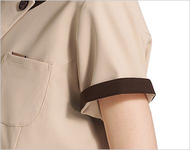 7069SC Folk レディスジップスクラブ(R)[女性用] 折り返して着られる袖デザイン