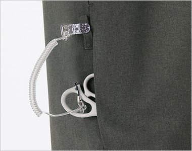 7098SC Folk×Dickies スクラブ[男性用] サイドループとスリットポケット