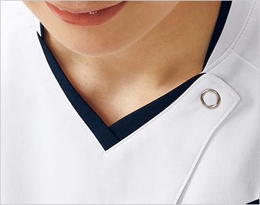 FOLK 7120SC ジップスクラブ[男女兼用] 胸元が開きにくい小さめの衿ぐり