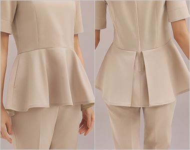 FOLK EN200 ESTNATION × FOLK チュニック[女性用] フロントはフレアのボリュームを抑え、バックには分量感をもたせドラマティックな印象になるようこだわりました