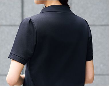 nuovo(ヌーヴォ) FB71505 [春夏用]ポロシャツ[ニット/ヘリンボーン柄] ボディラインを拾いにくい素材