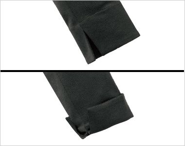 FJ15742 nuovo(ヌーヴォ) [春夏]ニットテーラードジャケット 無地 スリットを施した袖口。
折り返して着てもサマになります。